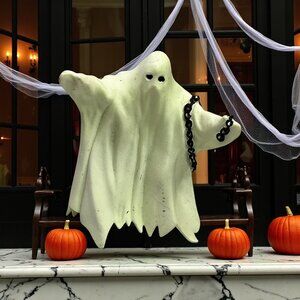 Vintage PAPO Luminus Spirit Ghost Figurine With Ball & Chain 3.5 Figurine 2002